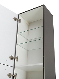 BelBagno Шкаф подвесной Due 40/150 оружейная сталь ручки Матовый атласный никель – фотография-7